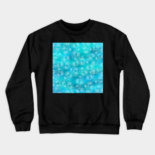 Deep ocean view, shells, sea snails, nautical print Crewneck Sweatshirt